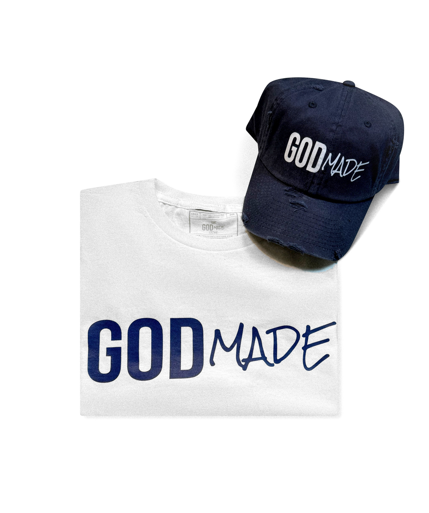 (Deep Water Navy) GodMade Unisex Hat & Shirt Combo
