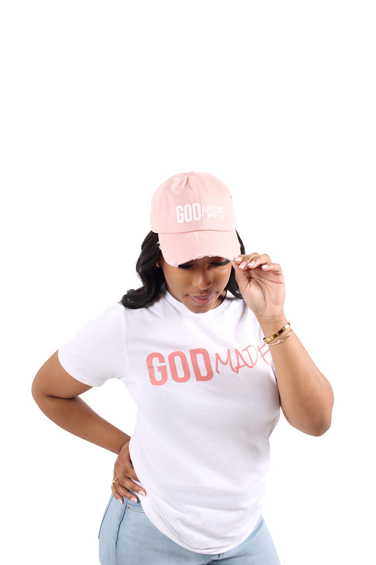 (Eden Rose) GODMADE Unisex Hat & Shirt Combo