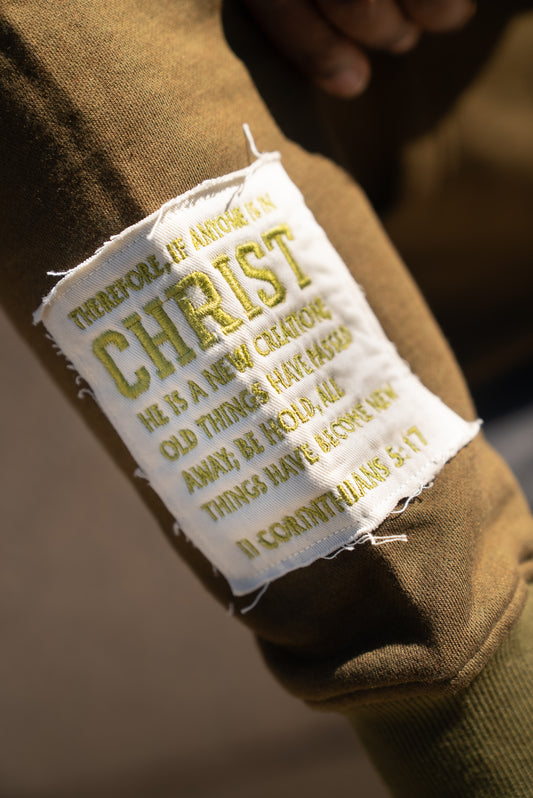 PreOrder(Olive) New Creation Distressed Zip Unisex Hoodie