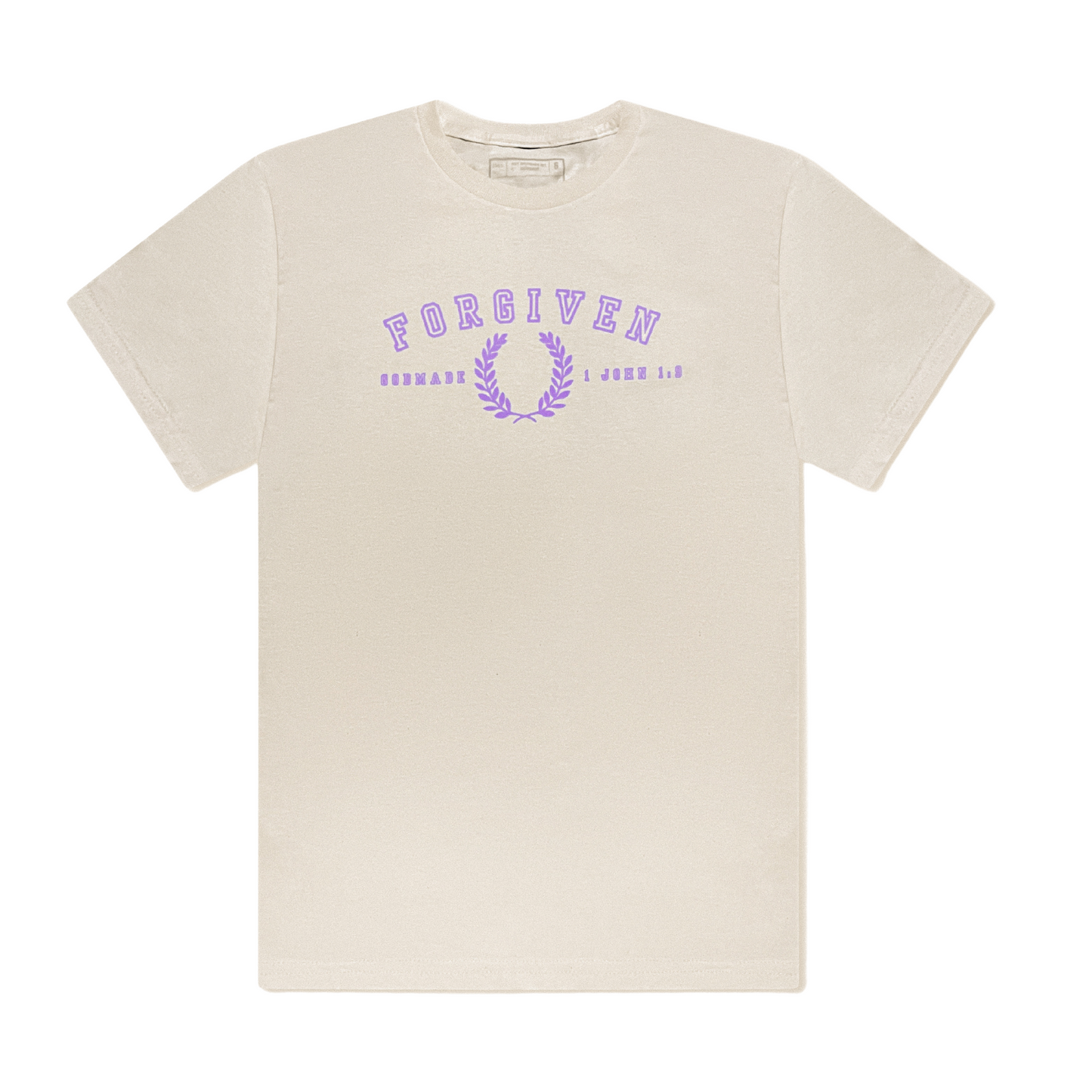 (Off White & Lilac) Forgiven Unisex T-Shirt