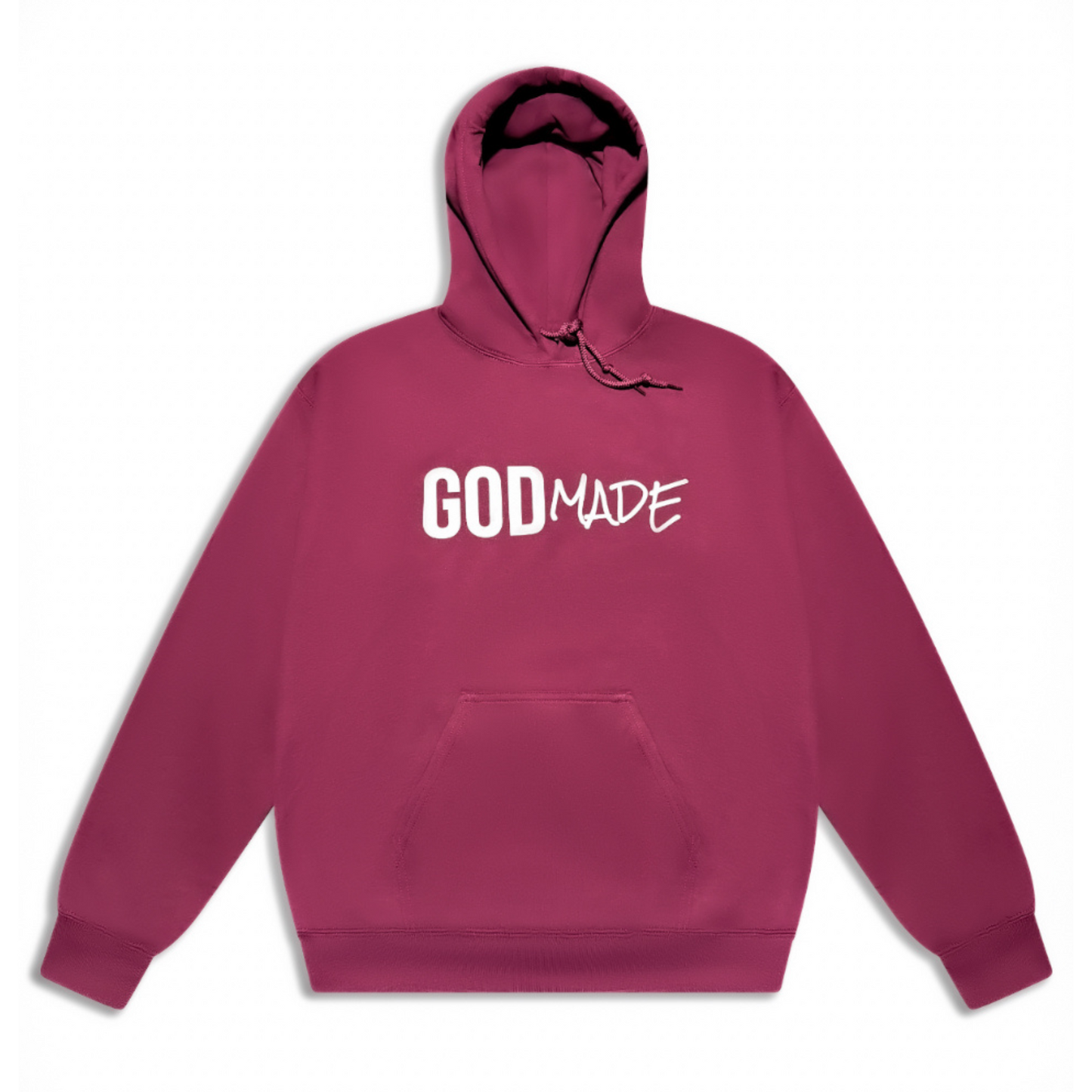 (Covenant Maroon) GodMade Classic Unisex Hoodie