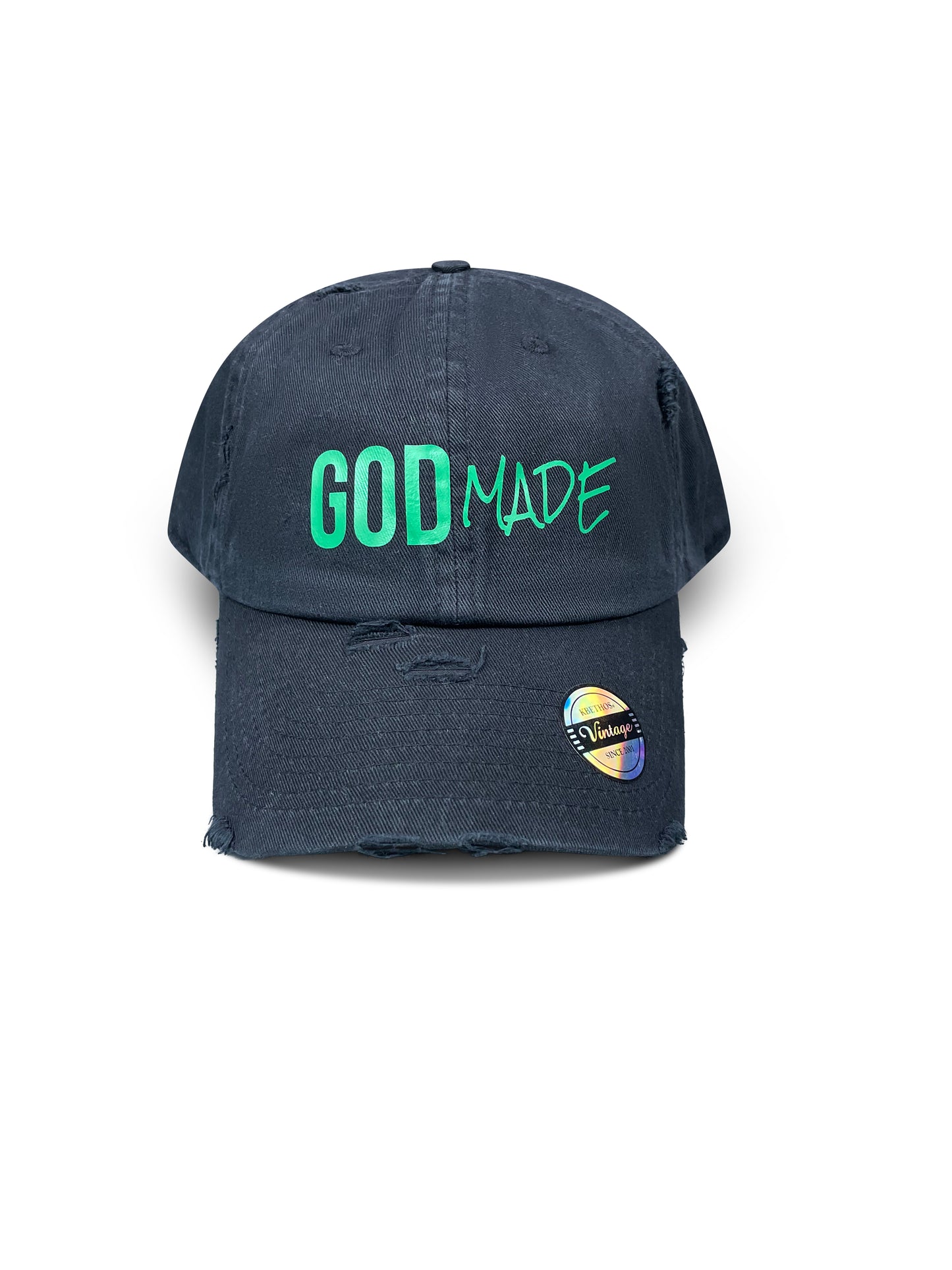 (Mercy Black & Pasture Green) GODMADE DAD HAT