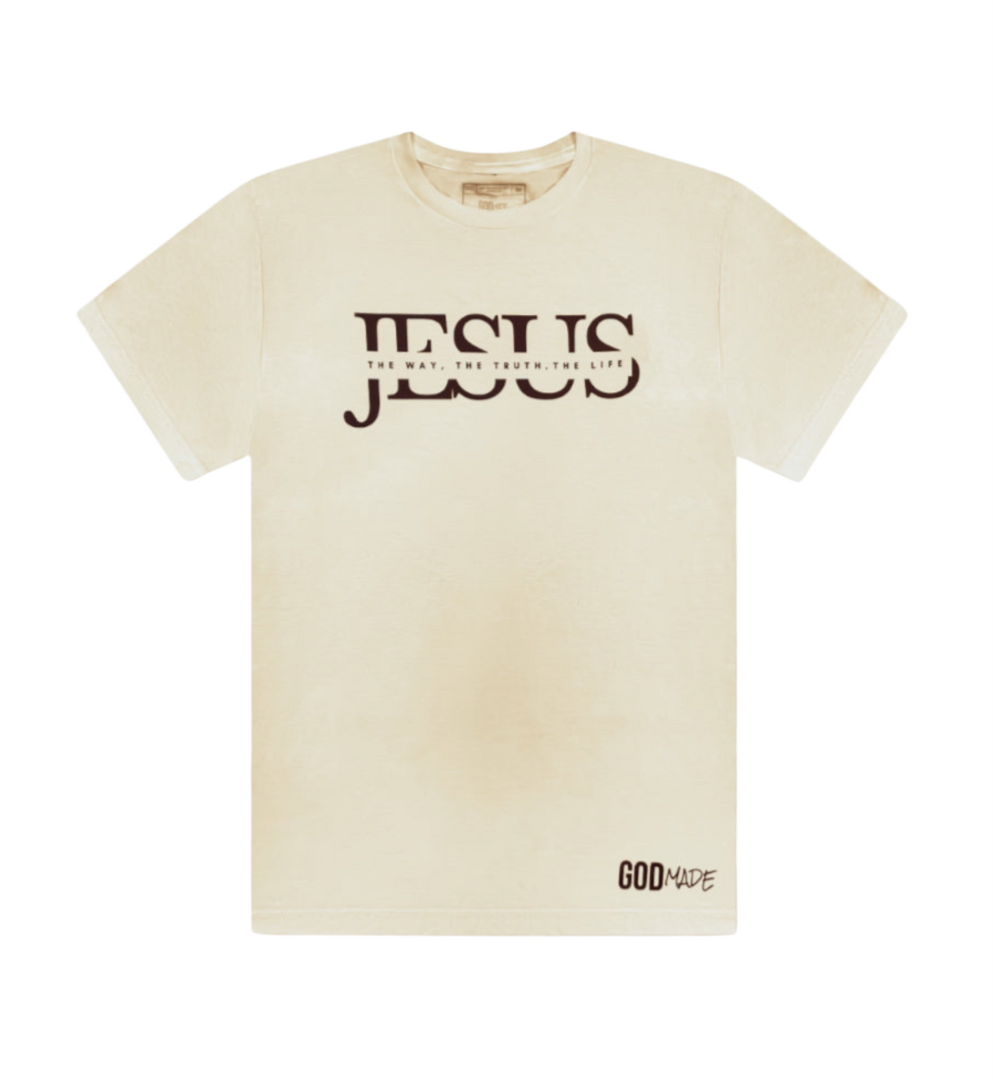 (Off White & Brown) Jesus The Way Unisex T-shirt