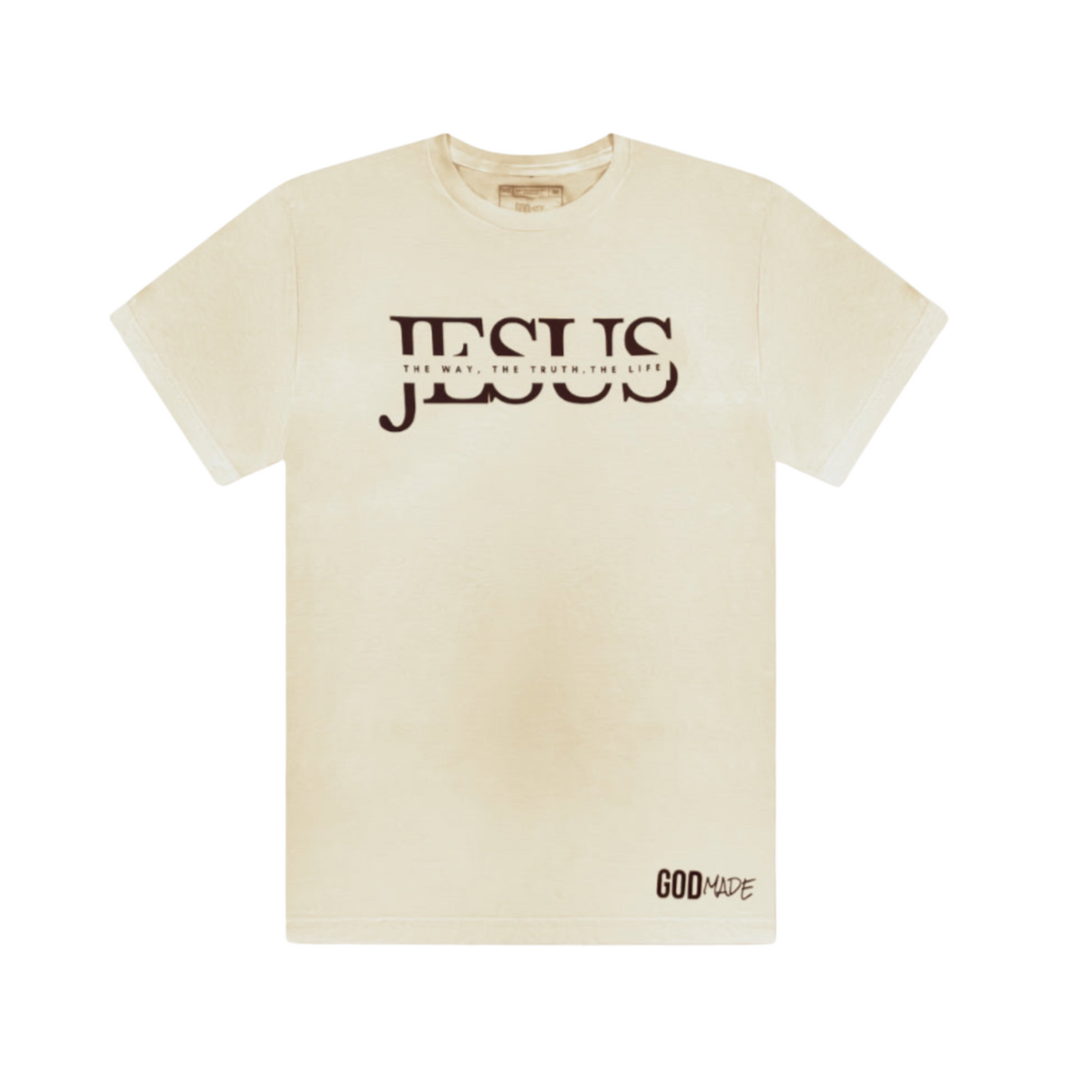 (Off White & Brown) Jesus The Way Unisex T-Shirt