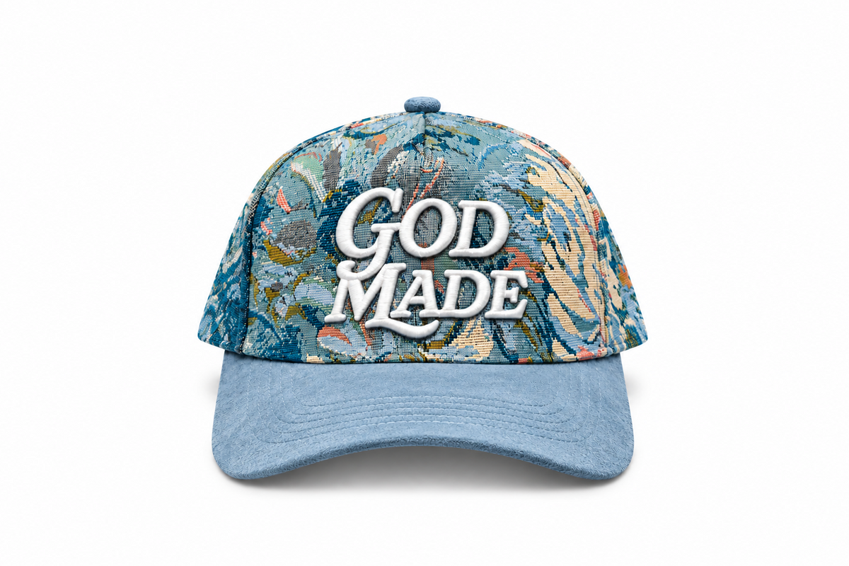 (Heavens Blue) Limited Edition Floral SnapBack Hat
