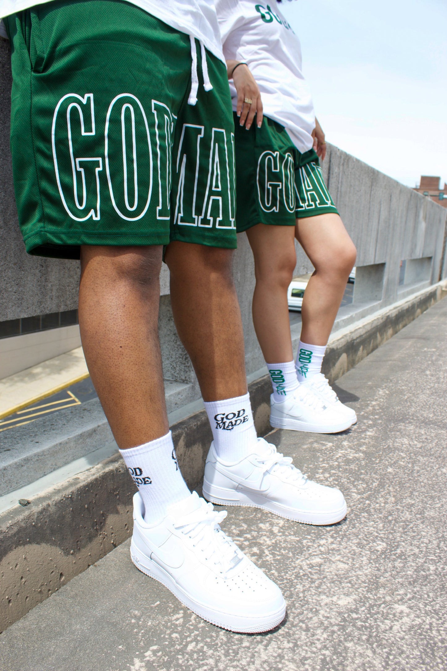 (Hunter Green) Story of Redemption Mesh Short Set