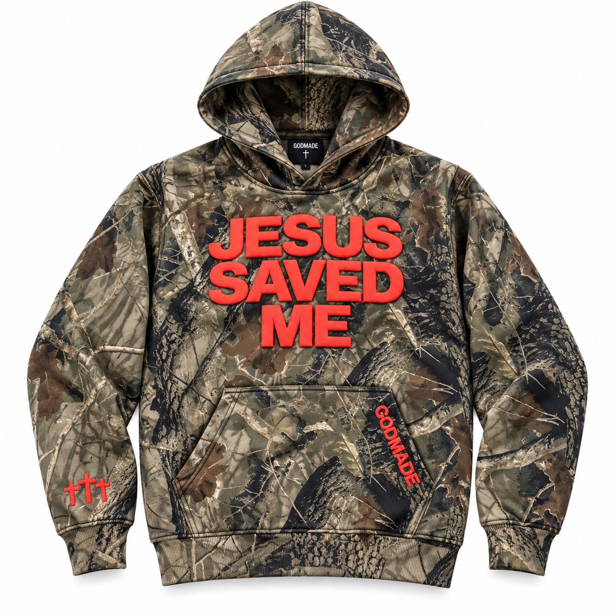 (Camo) Jesus Saved Me 1 of 1 Unisex Hoodie