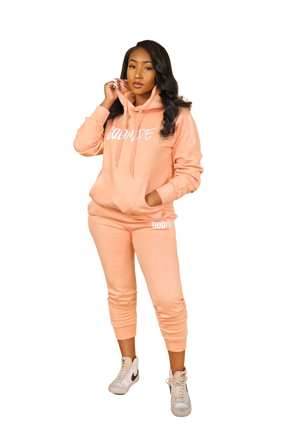 Peach jogging deals suit