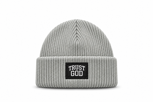 (Dark Grey) Trust God Beanie