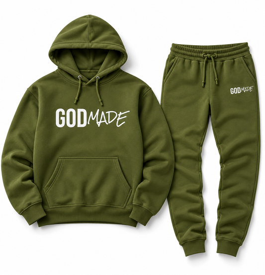 (Olive Green) GodMade Unisex Sweatsuit