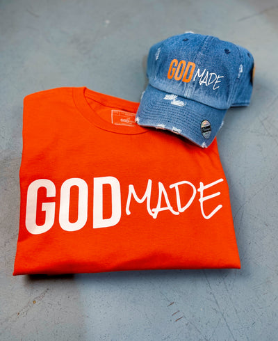 (Orange) Unisex Hat & Shirt Combo