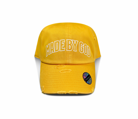 (Mustard Seed Yellow) Made By God Dad Hat