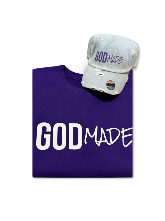 (Priesthood Purple) Crewneck Sweatshirt & Hat Combo