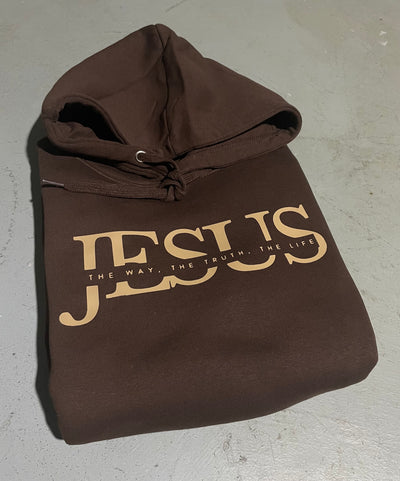 (Brown) Jesus Unisex Hoodie