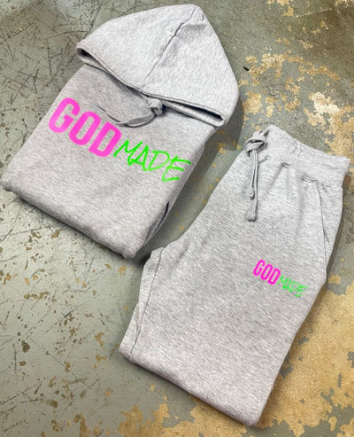 (Pink & Green) GODMADE Unisex Sweatsuit