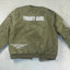 (OLIVE) TRUST GOD BOMBER JACKET