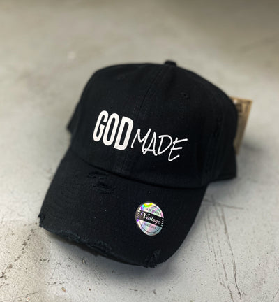 (Black) Classic GOD MADE Dad Hat