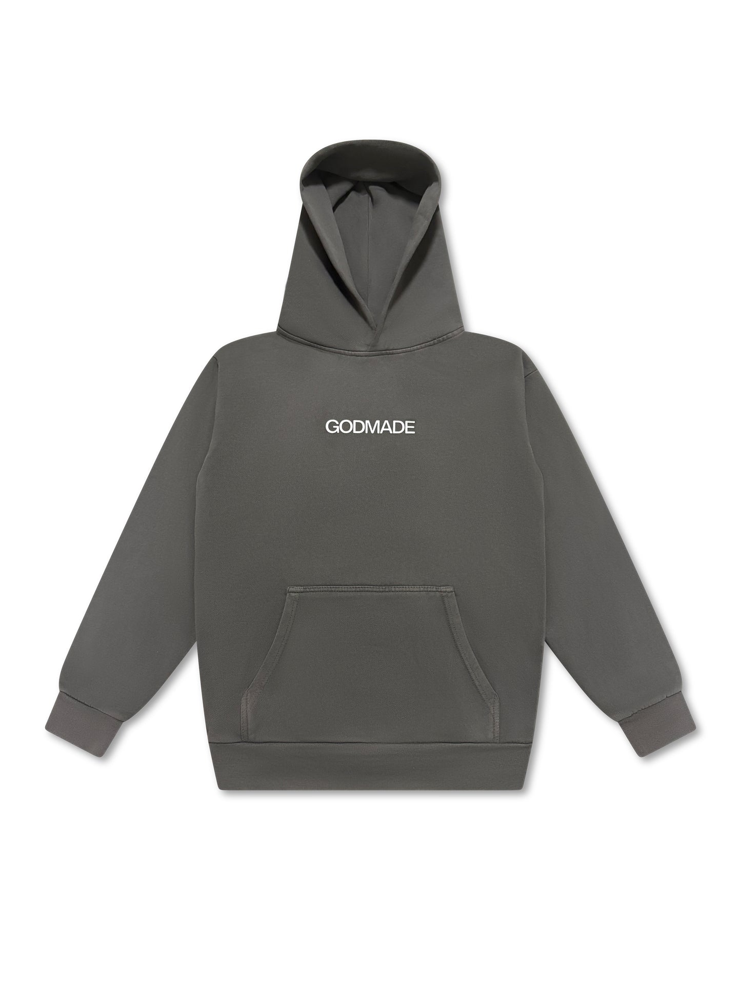 (Shadow Gray) Puff Print Follow Jesus Unisex Hoodie