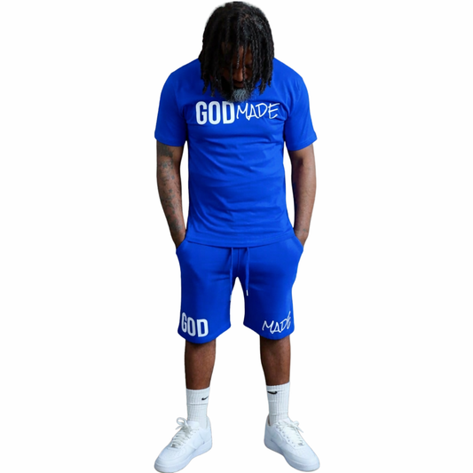 (Living Water Blue) GodMade Unisex Short Set