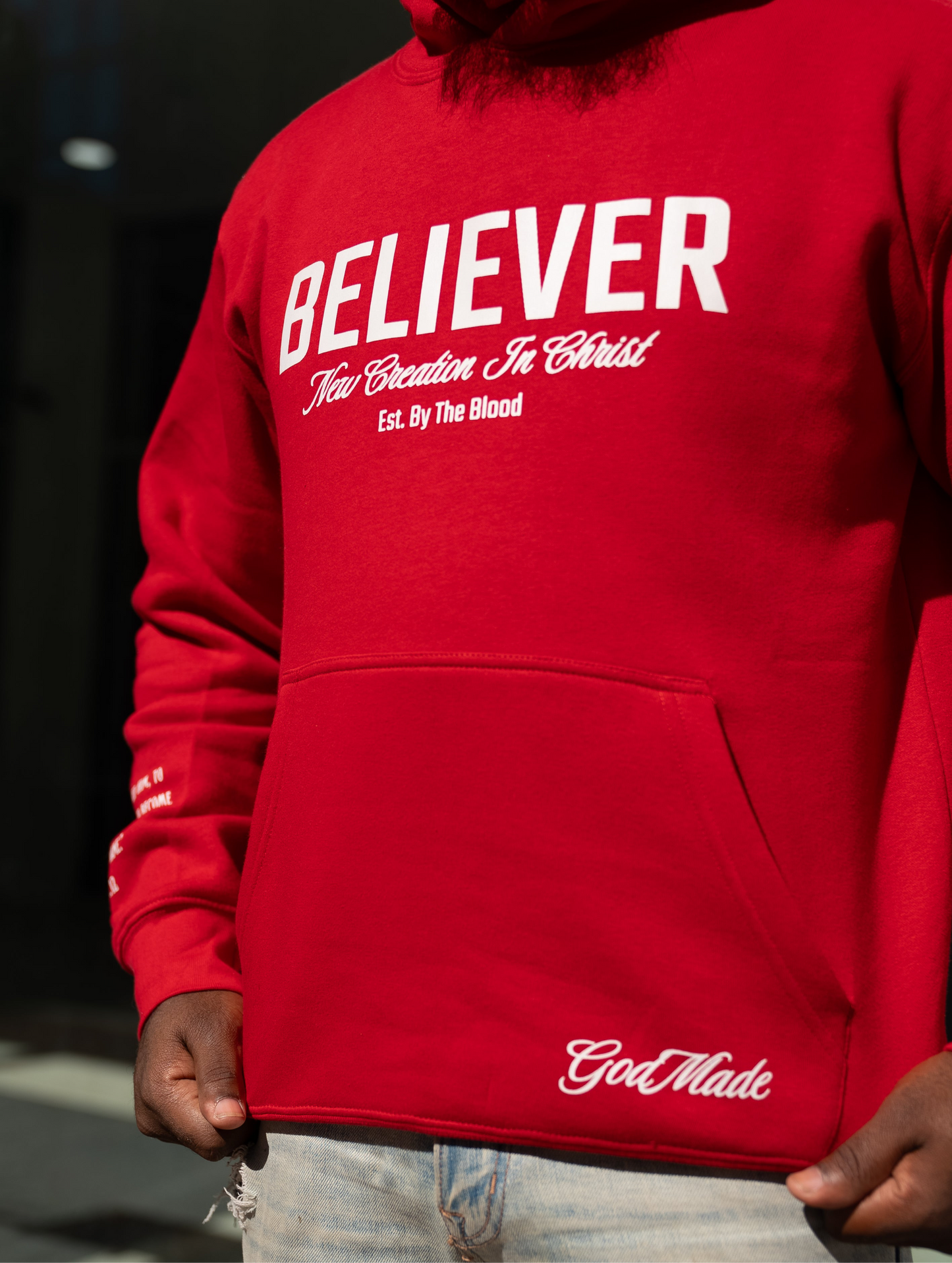 BIG & TALL (The Blood Red) Believer Hoodie