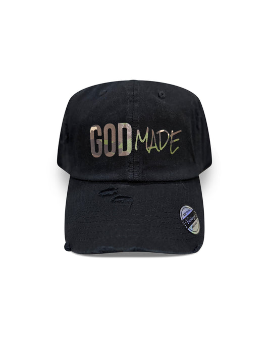 (Mercy Black & Camo) GodMade Classic Unisex Dad Hat