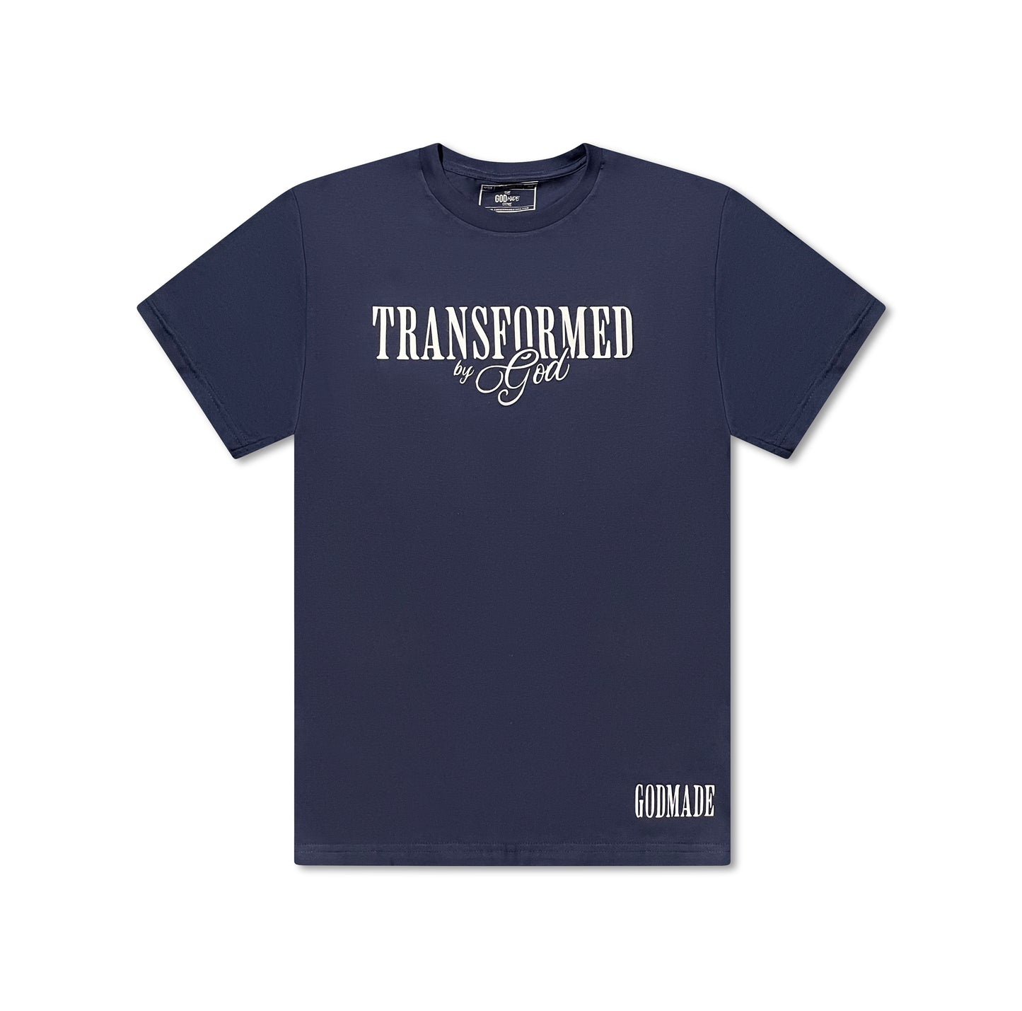 (Deep Water Navy) Transformed By God Unisex T-Shirt