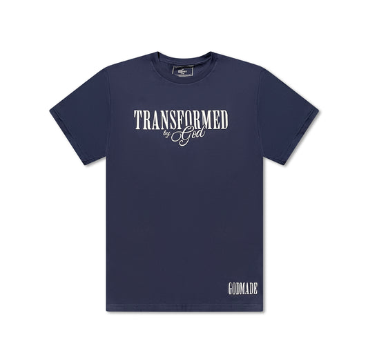 (Deep Water Navy) Transformed By God Unisex T-Shirt