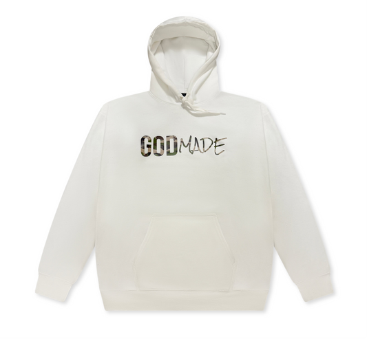 (Pure White Camo) GodMade Classic Unisex Hoodie