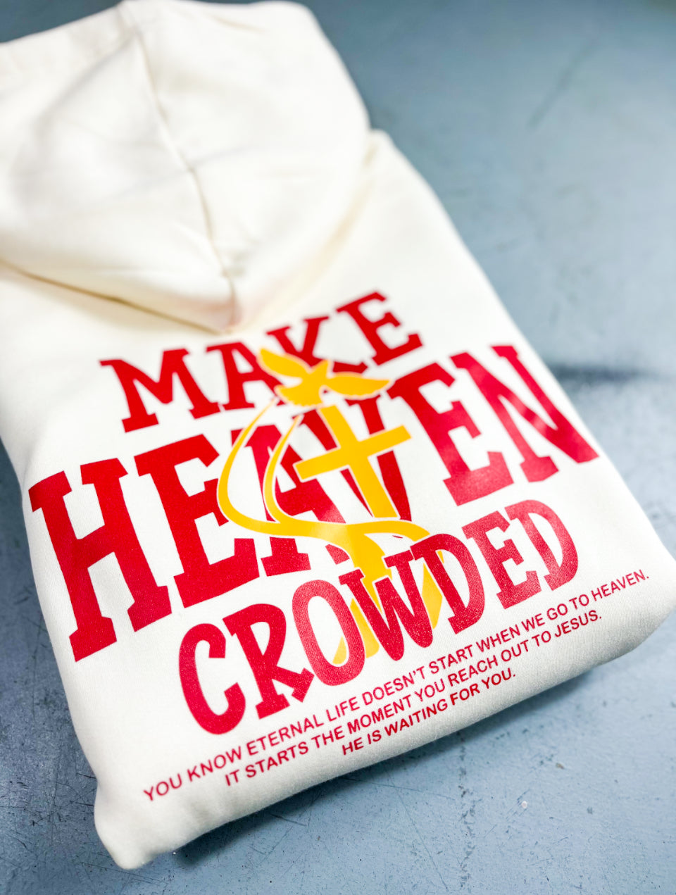 (Off White) Make Heaven Crowded UNISEX HOODIE