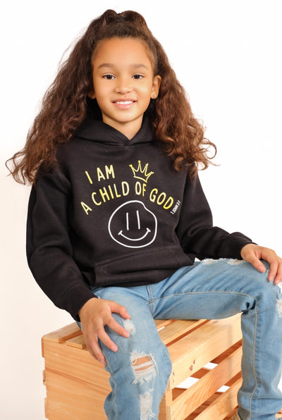 (Black) Kids Child of God Hoodie