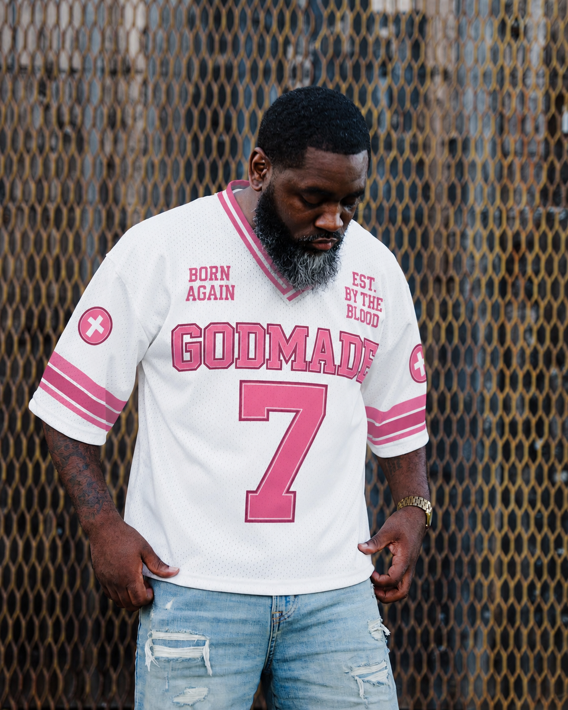 (Holy White & Promise Pink) Born Again Jersey