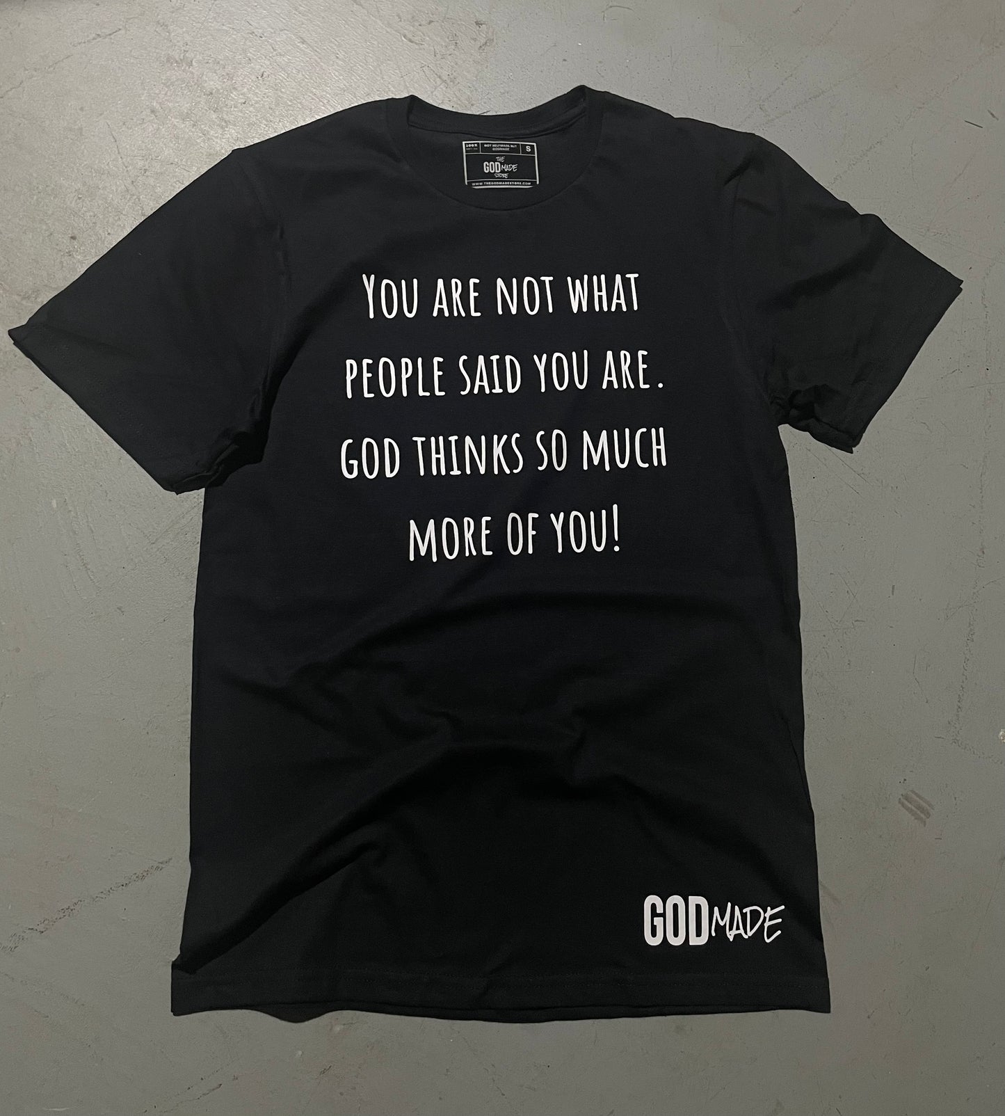 (Black) God Thinks More Of You Unisex T-Shirt