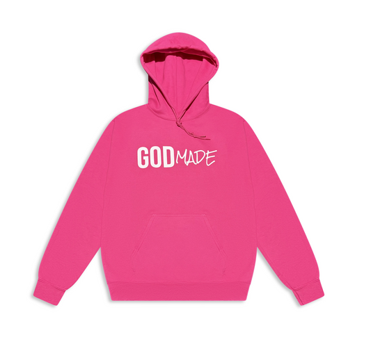 (Passion Pink) GodMade Unisex Hoodie