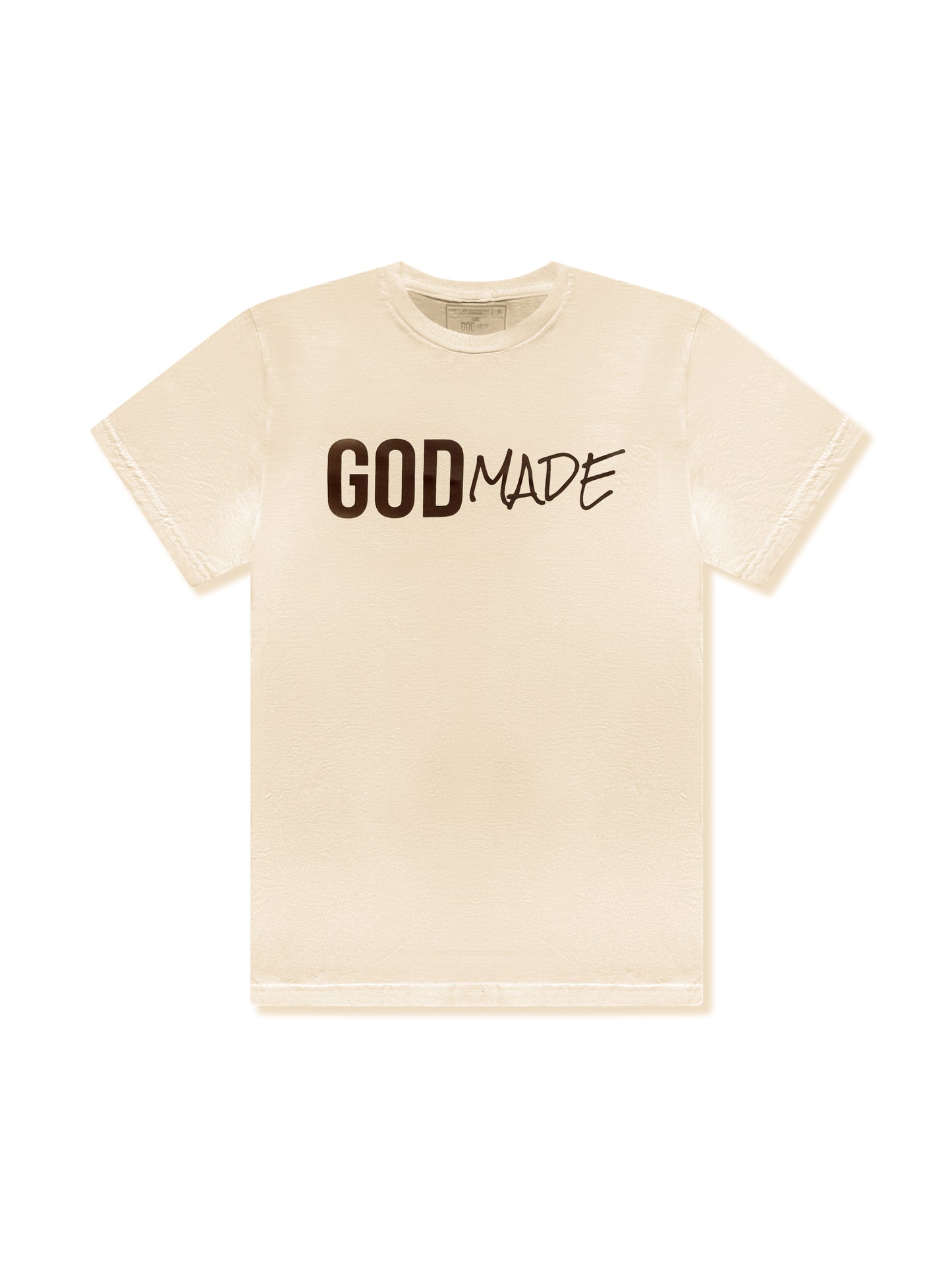 BIG & TALL (Off White & Brown) GodMade Classic T-Shirt