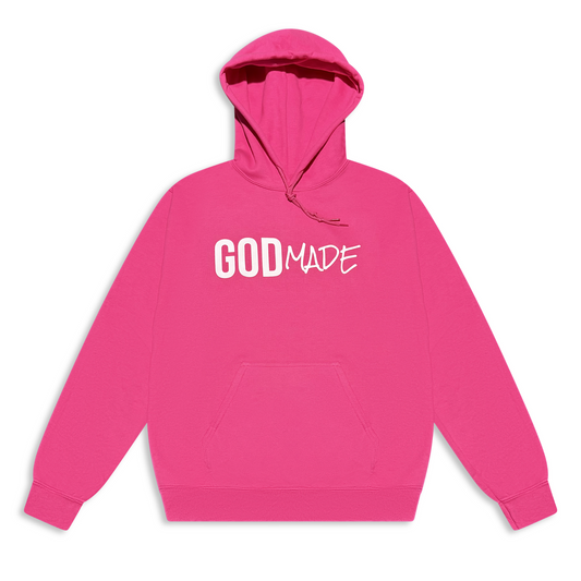 (Passion Pink) GodMade Classic Unisex Hoodie