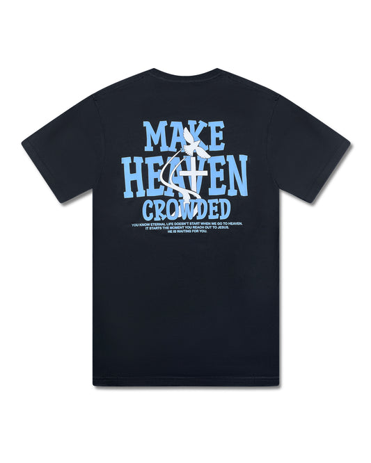 (Black & Carolina Blue) Make Heaven Crowded Unisex T-Shirt