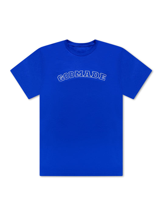 (Living Water Blue)GodMade Varsity Unisex T-shirt