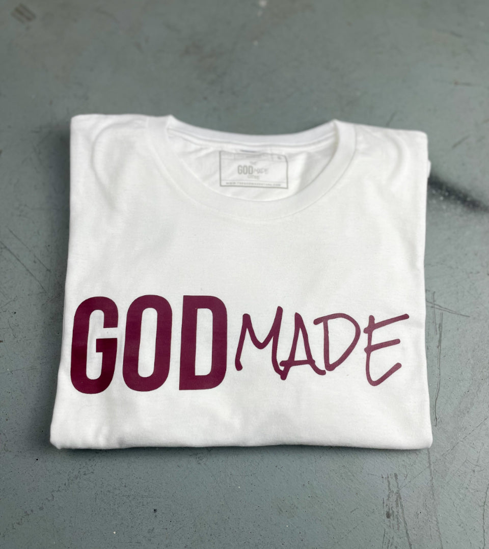 (Maroon) GodMade Unisex T-SHIRT