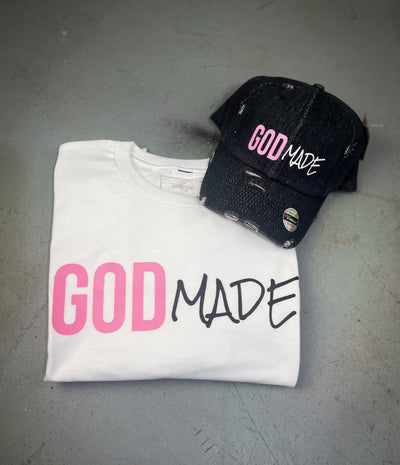 (Black & Pink) Unisex Hat & Shirt Combo