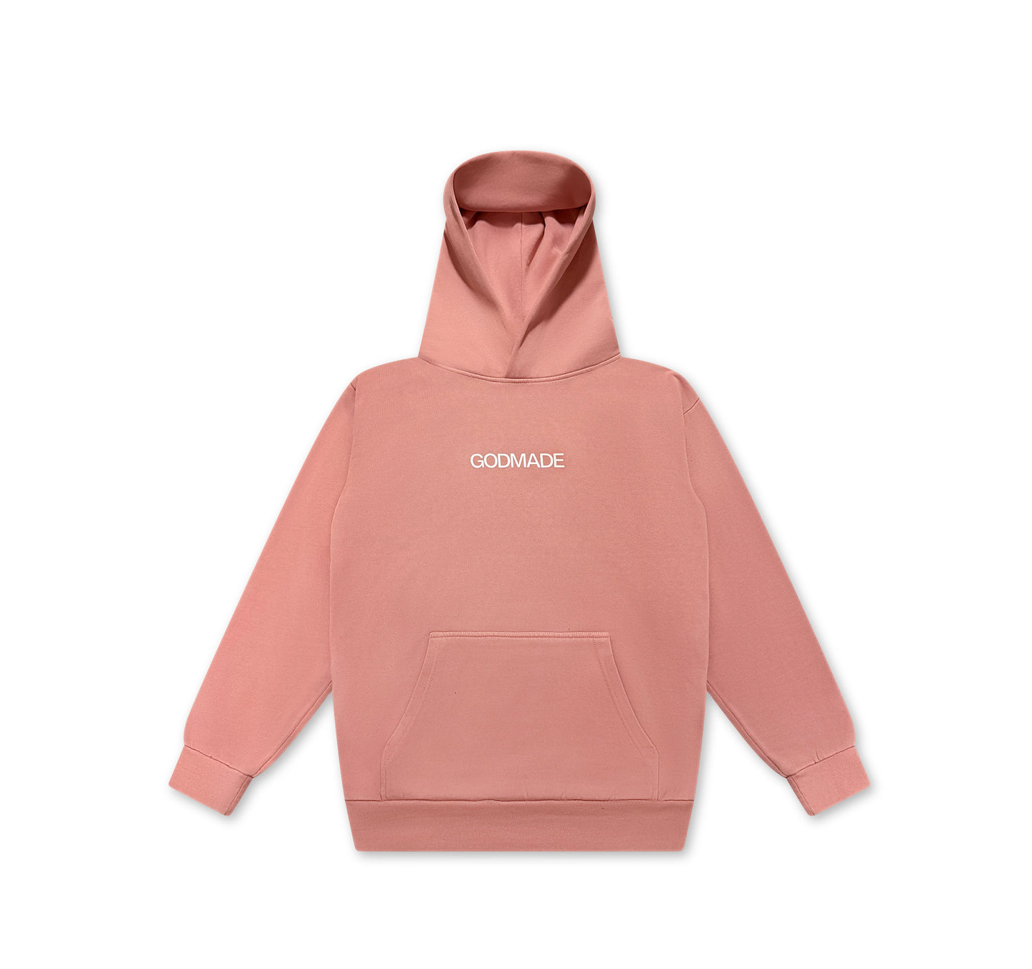 (Salmon) Puff Print Follow Jesus Unisex Hoodie