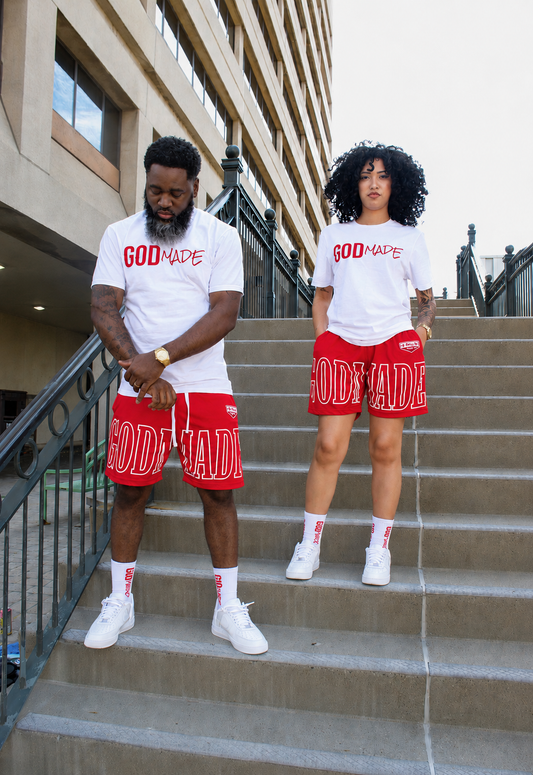 (The Blood Red) Story Of Redemption Mesh Short Set