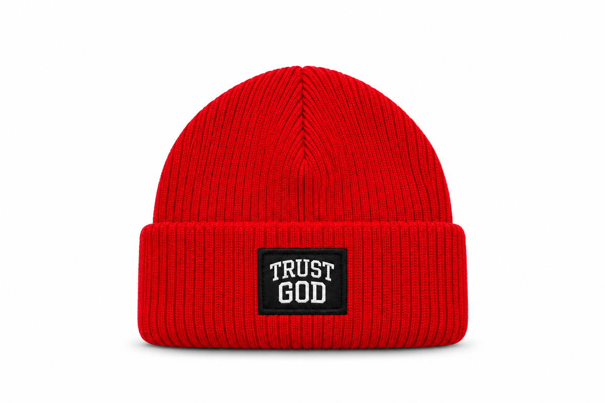 (The Blood Red) Trust God Beanie