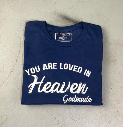 (Navy) You Are Loved In Heaven Unisex T-shirt