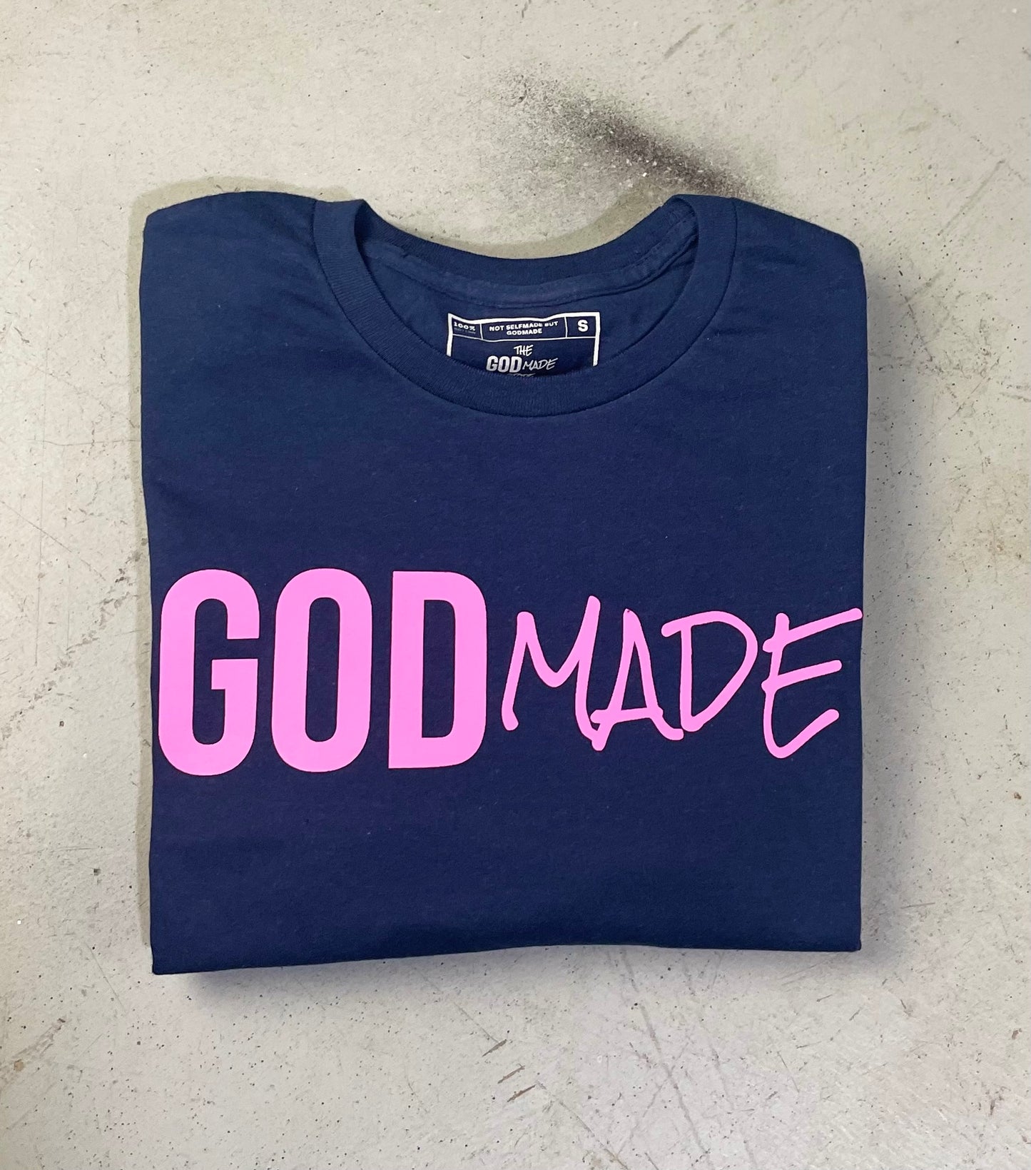 (Navy & Hot Pink) GodMade Classic Unisex T-Shirt