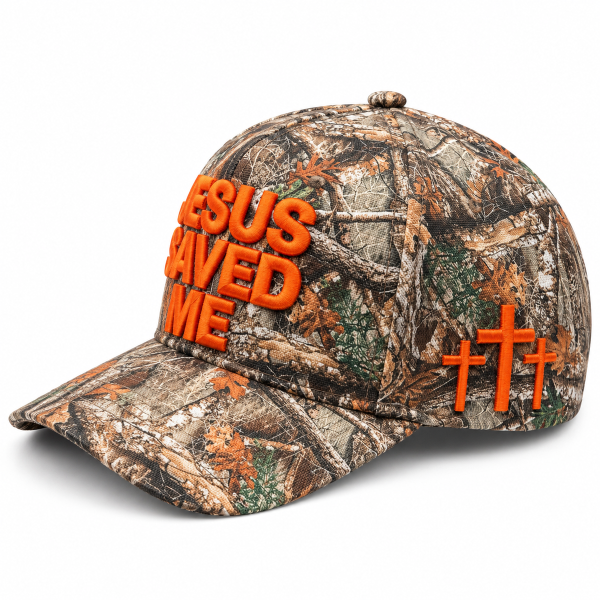 (Woodland) Jesus Saved Me SnapBack Hat