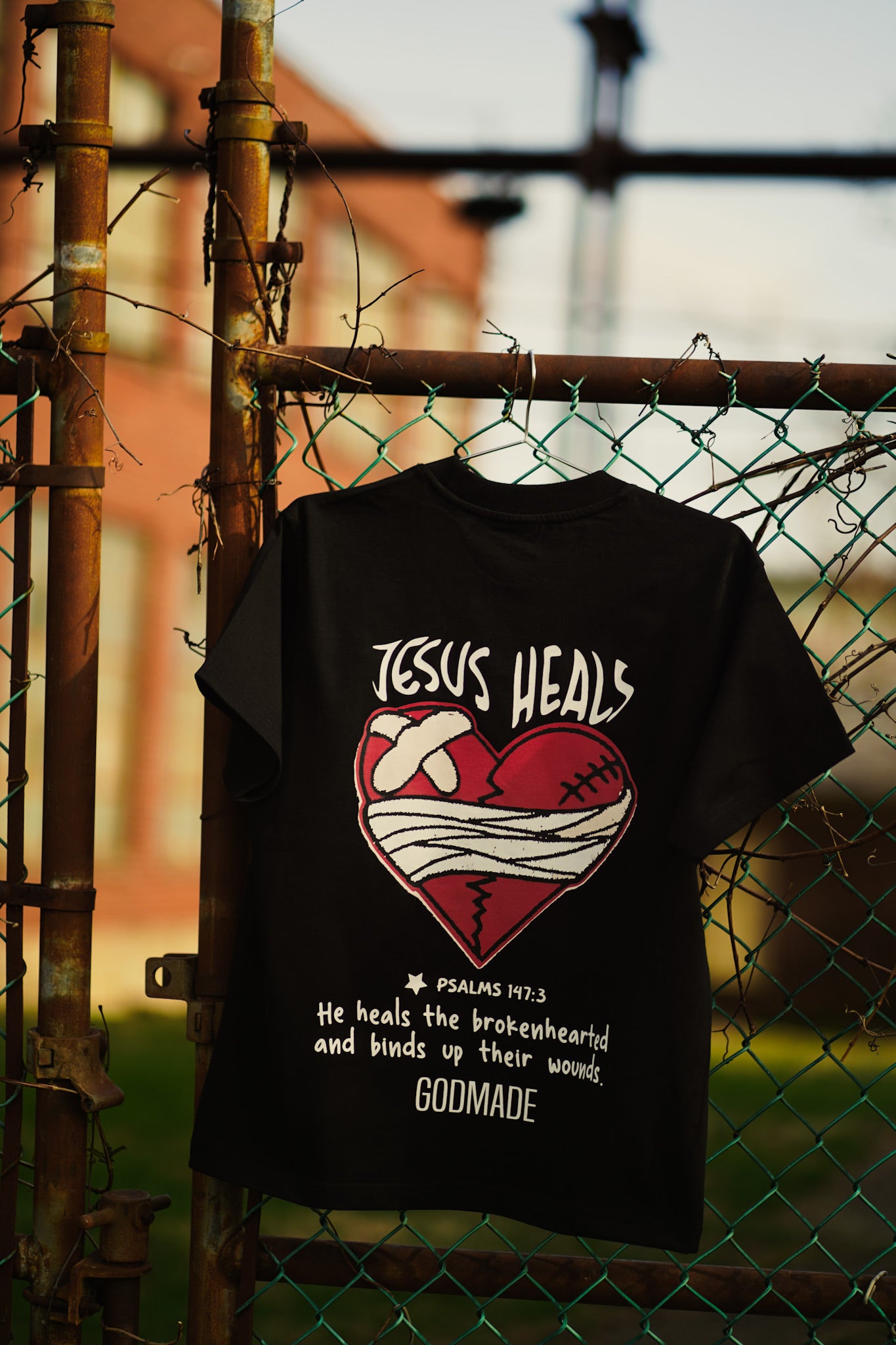 (Mercy Black) Jesus Heals Boxy Unisex T-Shirt