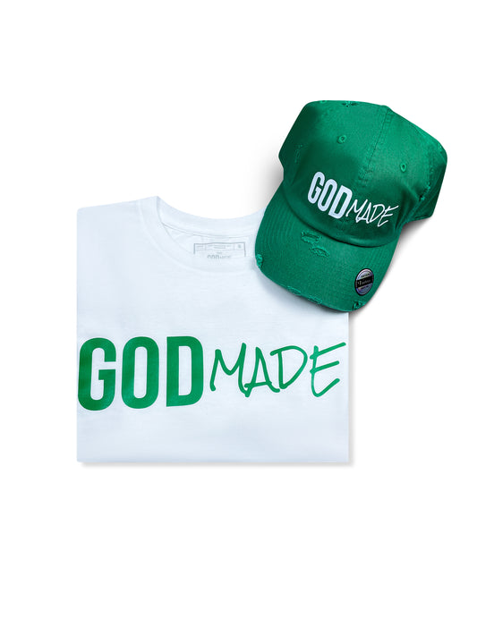 (Kelly Green) Unisex Hat & Shirt Combo