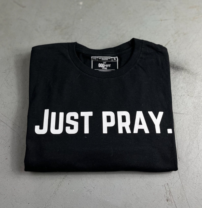 (Black) Just Pray Unisex T-Shirt