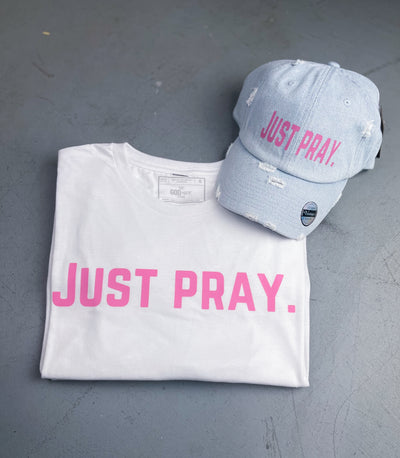 (Denim & Pink) UNISEX HAT & SHIRT COMBO