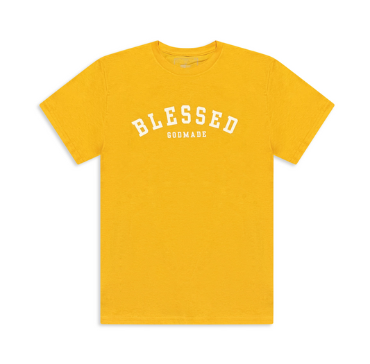 (Mustard Seed Yellow) Blessed Unisex T-Shirt